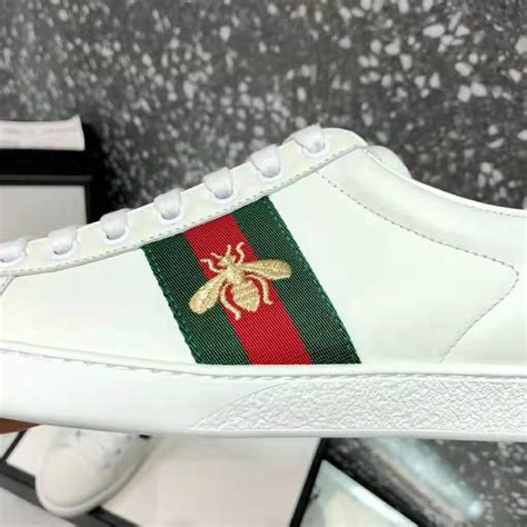 gucci shoes bee white